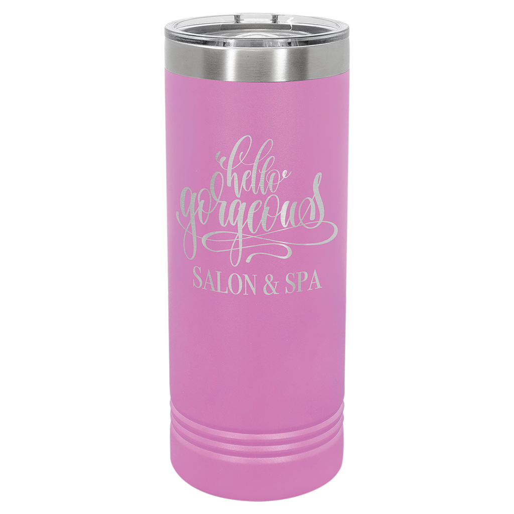 Light Purple 22 oz. Skinny Tumbler with Slider Lid