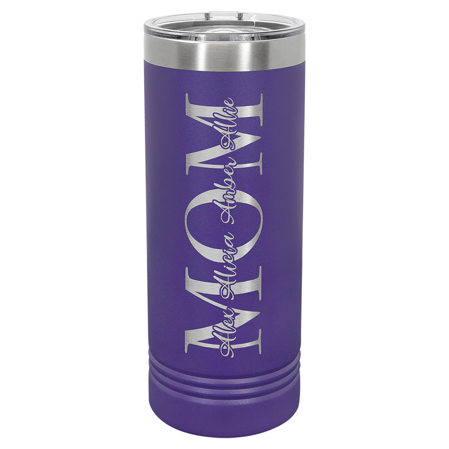 Purple 22 oz. Skinny Tumbler with Slider Lid