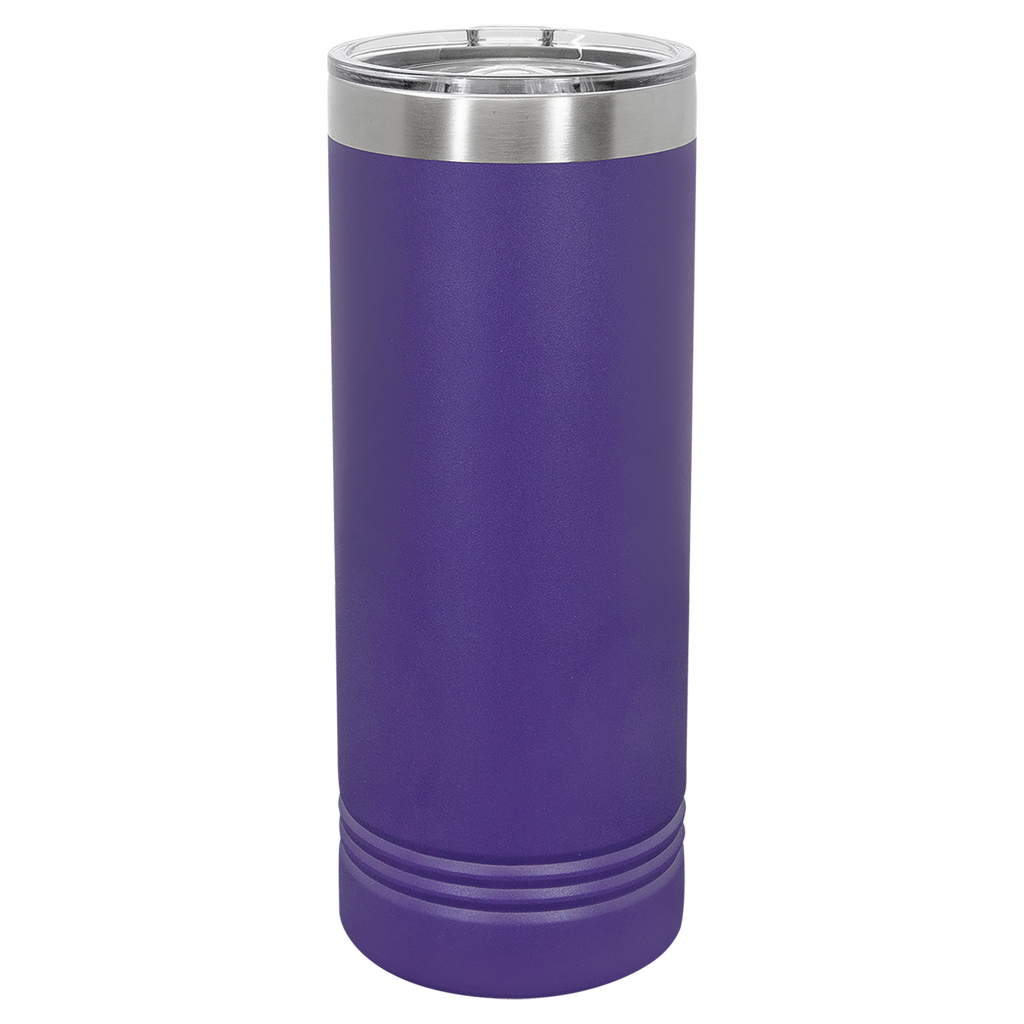 Purple 22 oz. Skinny Tumbler with Slider Lid blank-preview