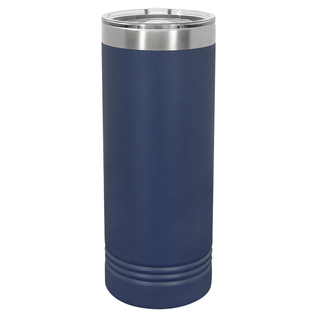 Navy Blue 22 oz. Skinny Tumbler with Slider Lid blank-preview
