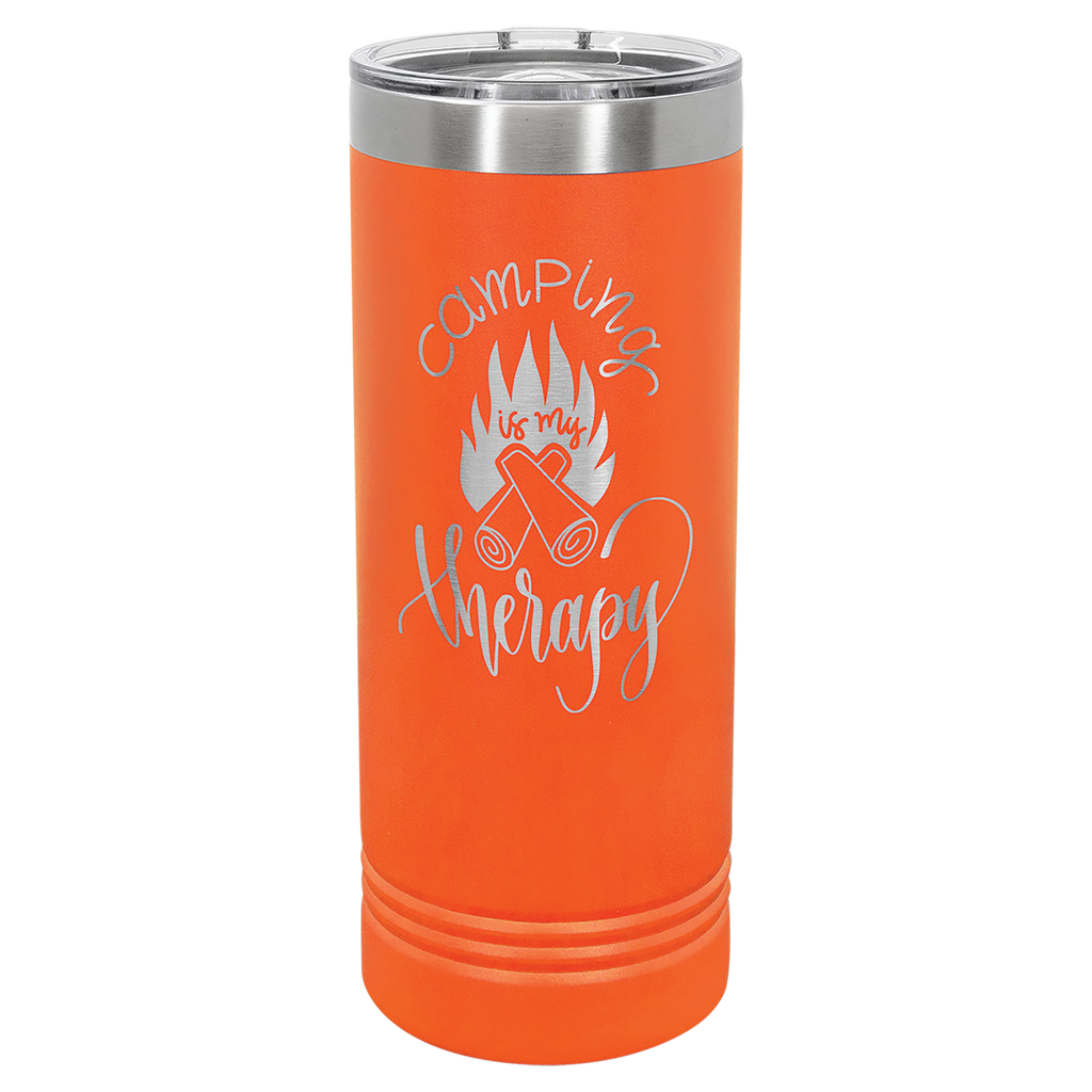 Orange 22 oz. Skinny Tumbler with Slider Lid