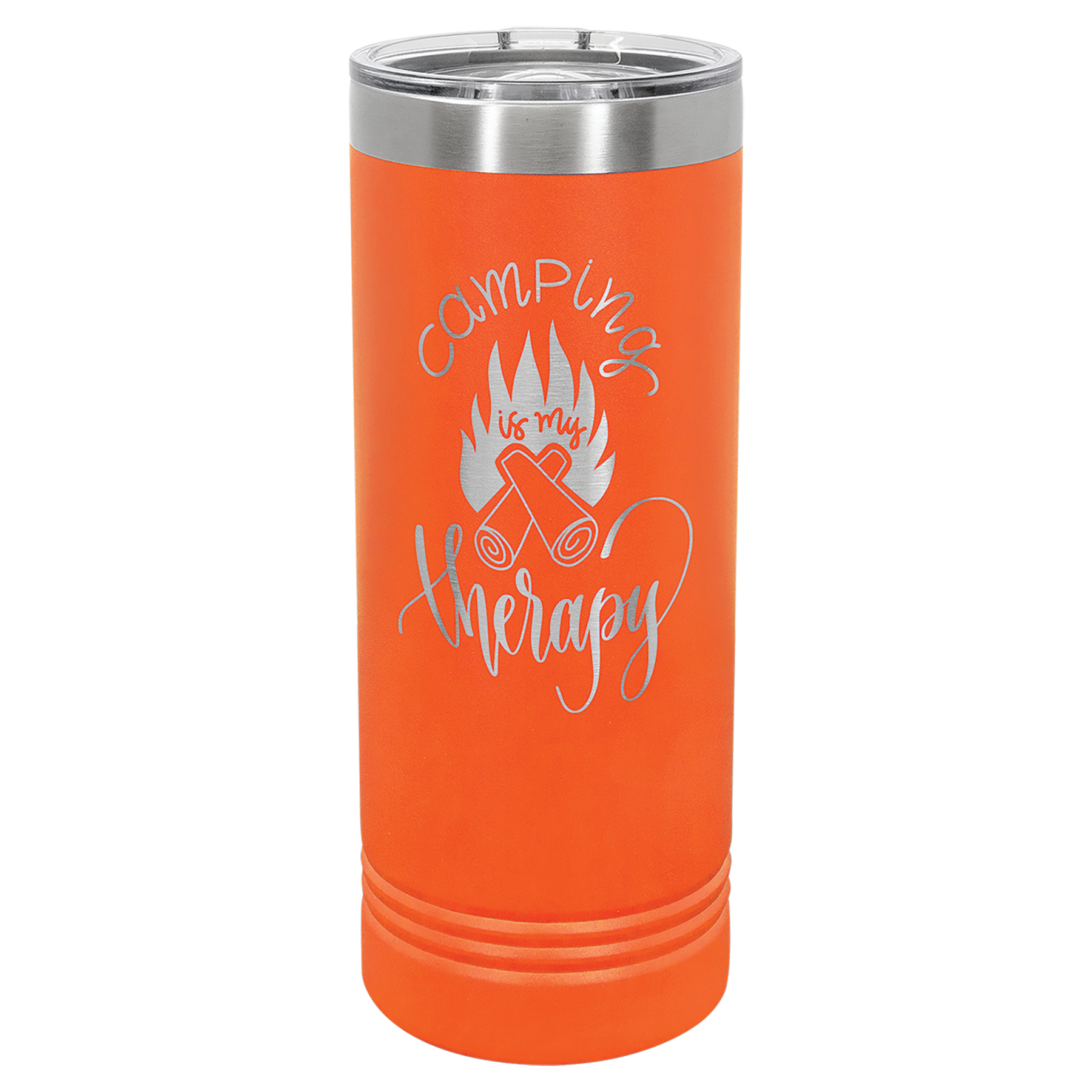 Orange 22 oz. Skinny Tumbler with Slider Lid