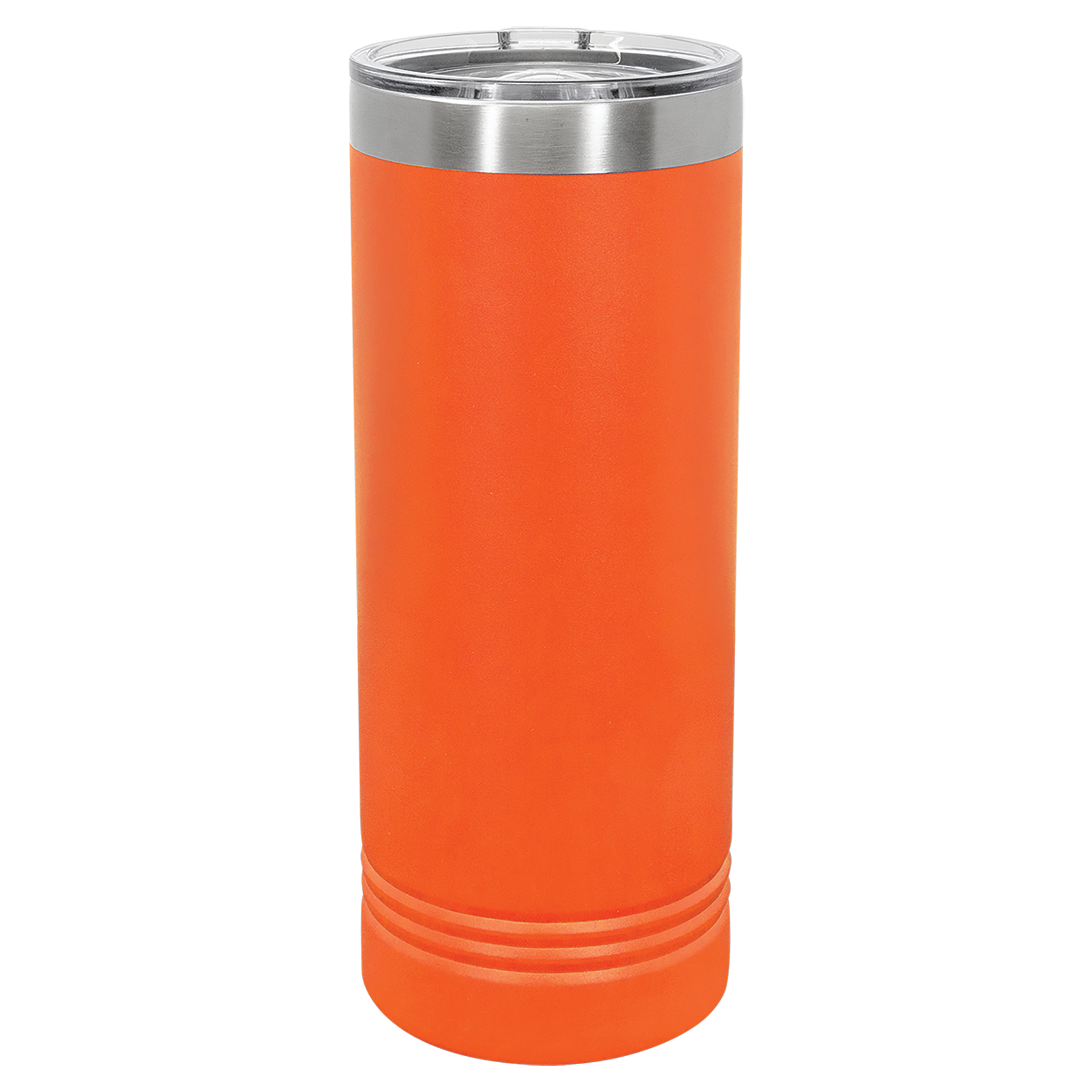 Orange 22 oz. Skinny Tumbler with Slider Lid blank-preview