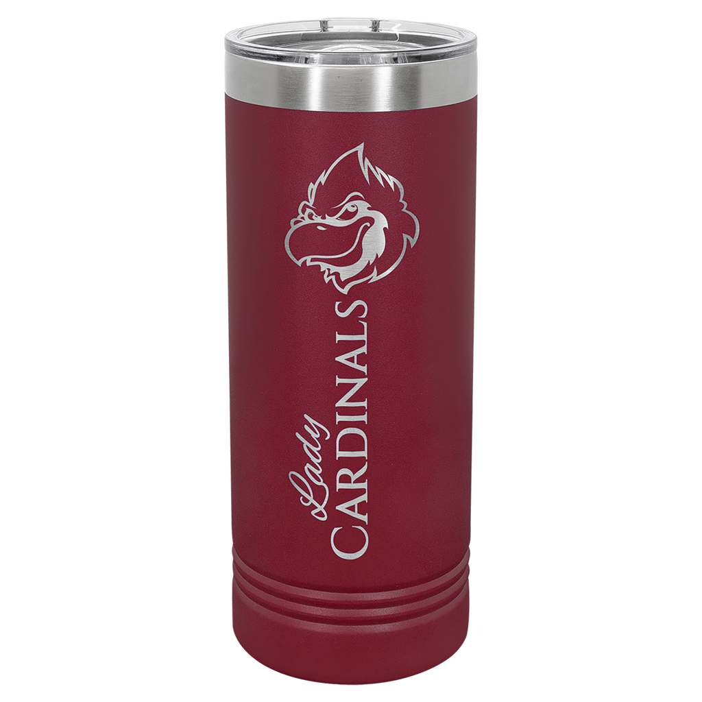 Maroon 22 oz. Skinny Tumbler with Slider Lid