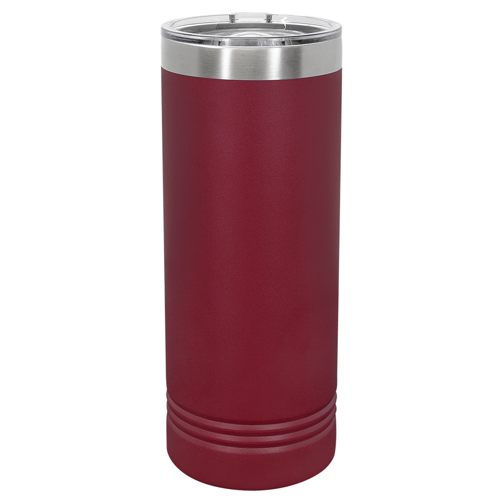 Maroon 22 oz. Skinny Tumbler with Slider Lid blank-preview
