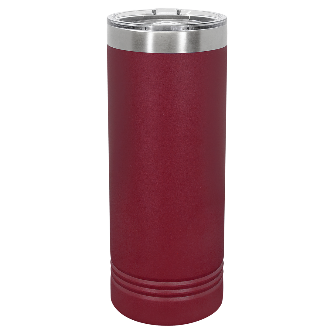 22 oz. Skinny Tumbler with Slider Lid – Maroon preview