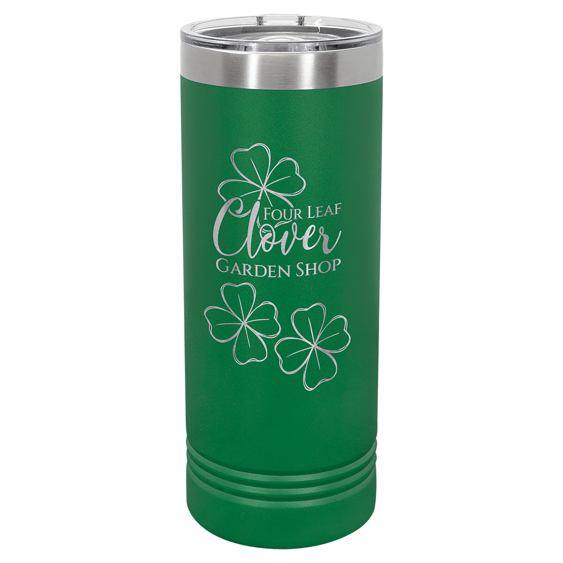 Green 22 oz. Skinny Tumbler with Slider Lid