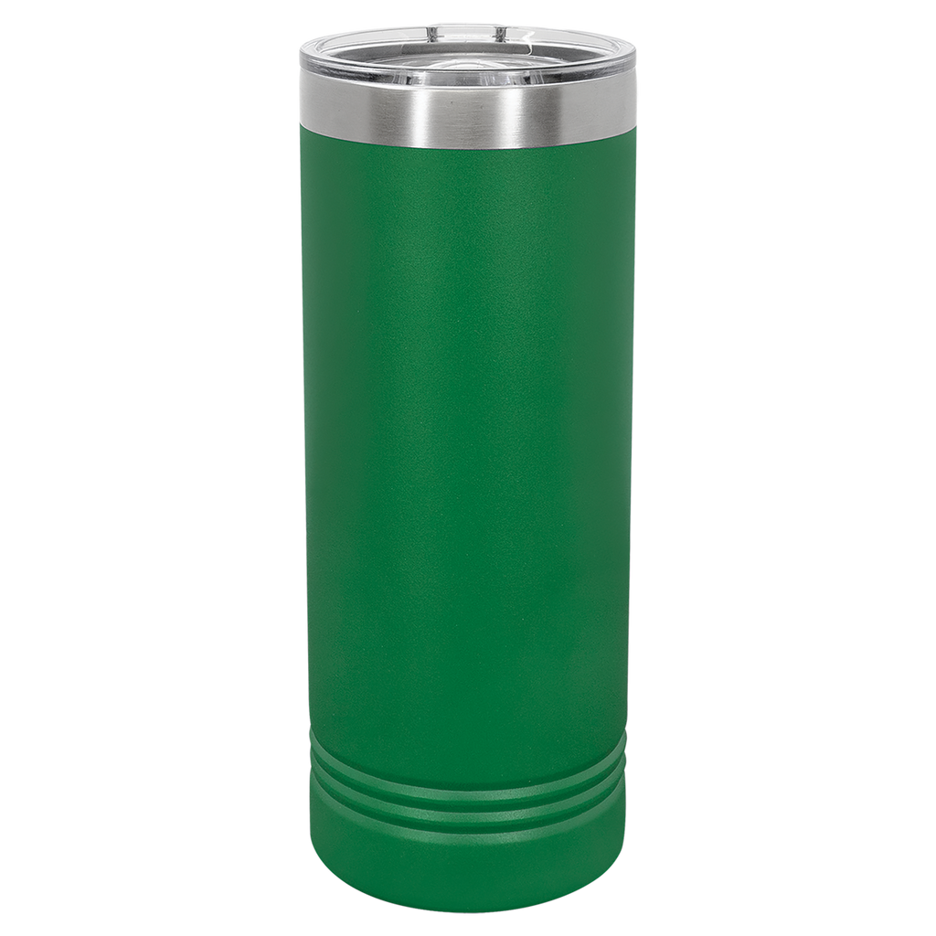 Green 22 oz. Skinny Tumbler with Slider Lid blank-preview
