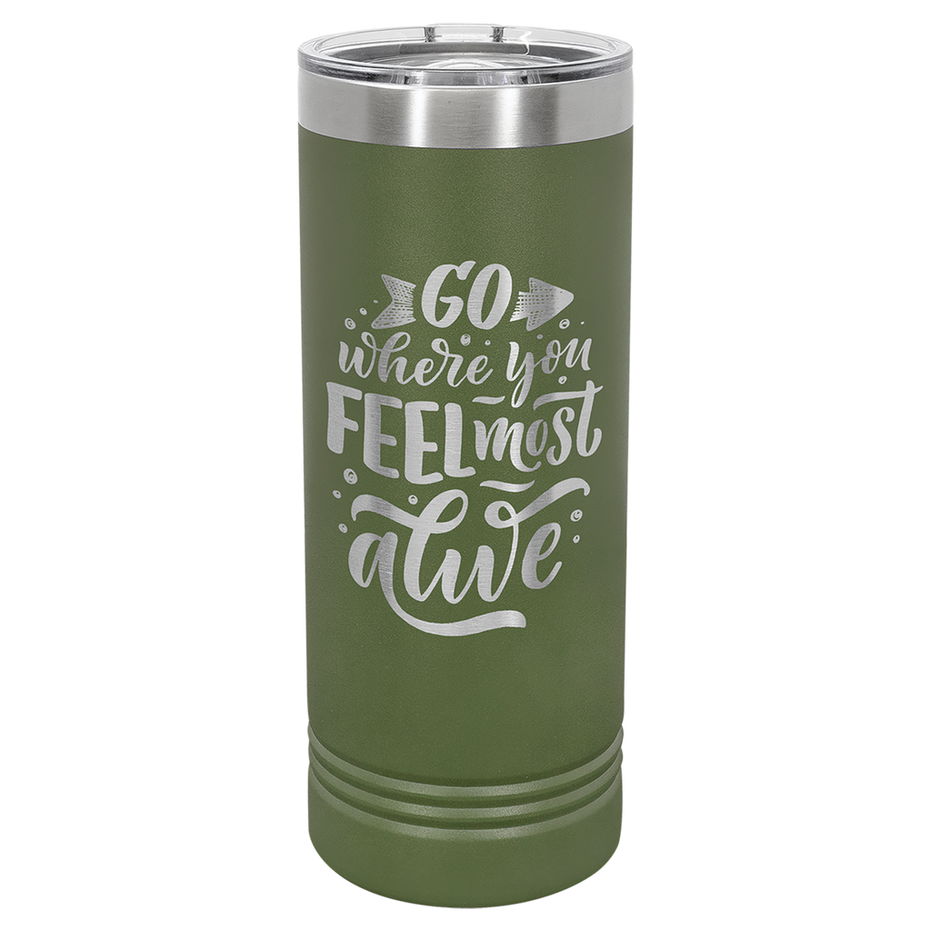 Olive Green 22 oz. Skinny Tumbler