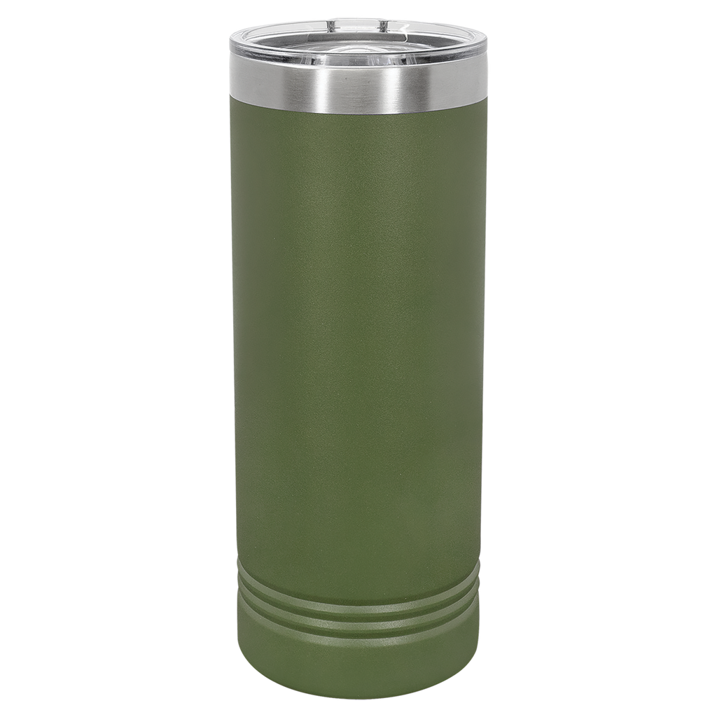 Olive Green 22 oz. Skinny Tumbler blank-preview