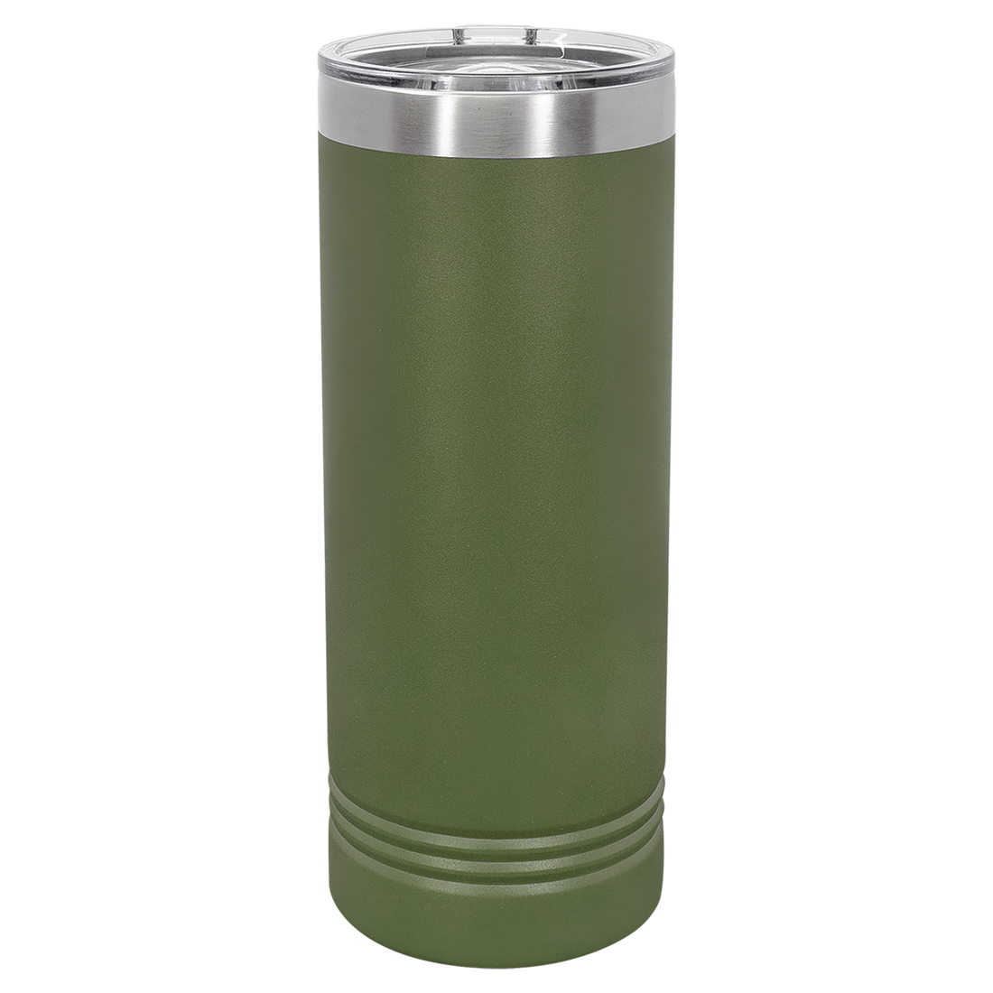 22 oz. Skinny Tumbler with Slider Lid – Olive Green preview