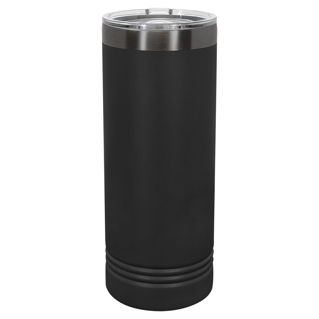 22 oz. Skinny Tumbler with Slider Lid – Black (Ghost) preview