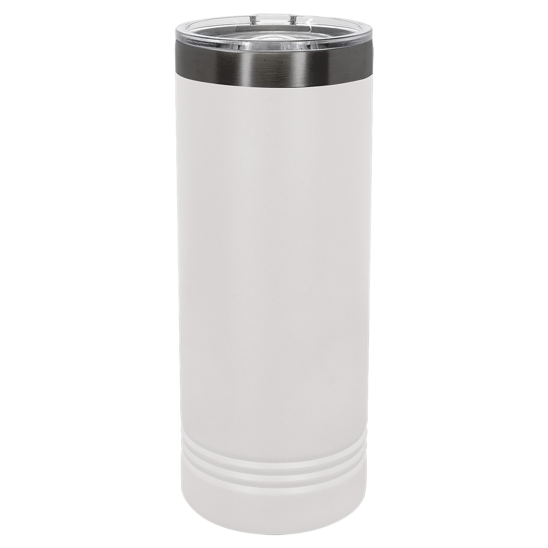 22 oz. Skinny Tumbler with Slider Lid – White (Ghost) preview