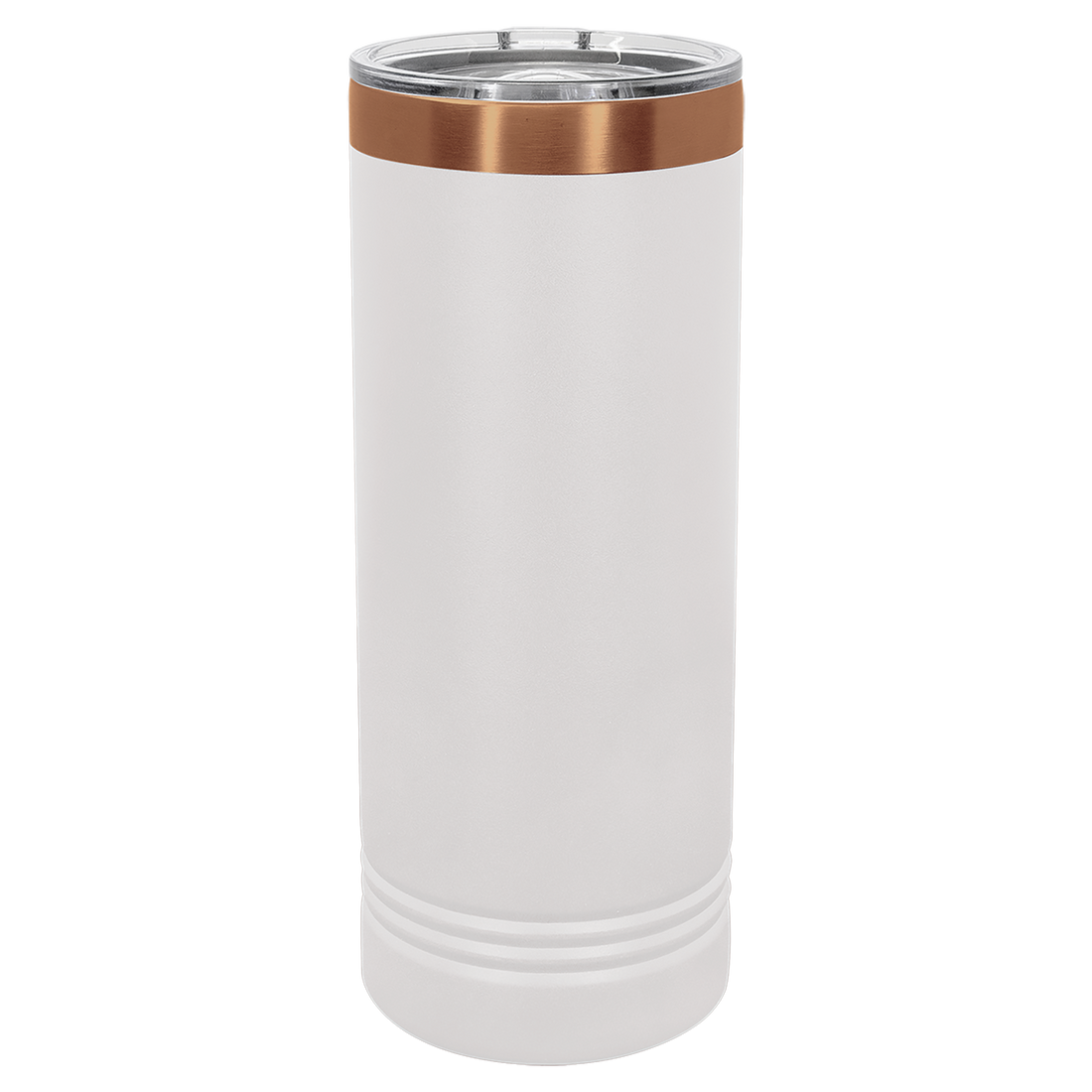22 oz. Skinny Tumbler with Slider Lid – White Rose Gold preview
