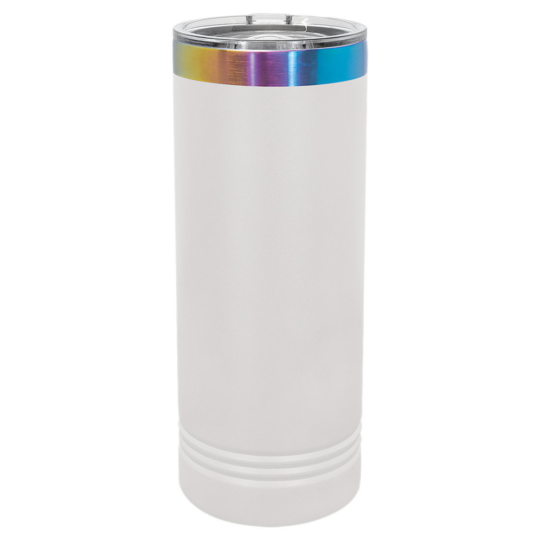 22 oz. Skinny Tumbler with Slider Lid – White (Prism) preview