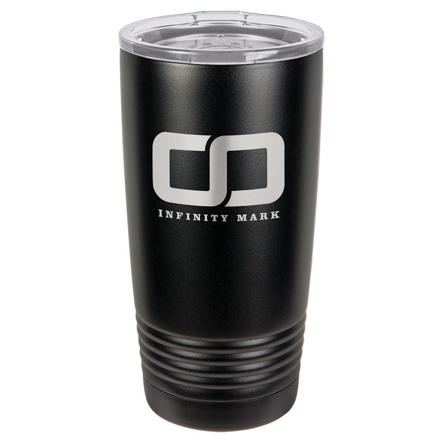 Black 20 oz. Ringneck Tumbler with Clear Lid-No Top Ring