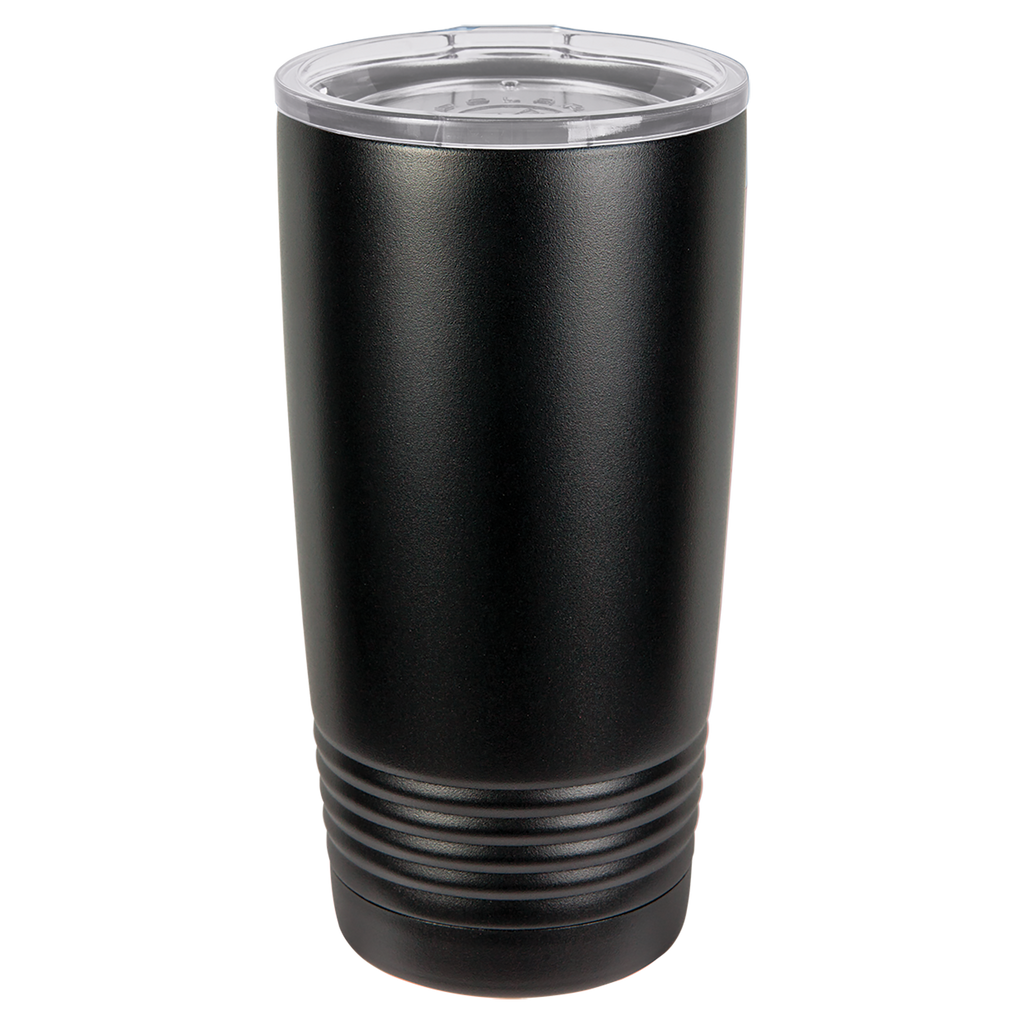 Black 20 oz. Ringneck Tumbler with Clear Lid-No Top Ring blank-preview
