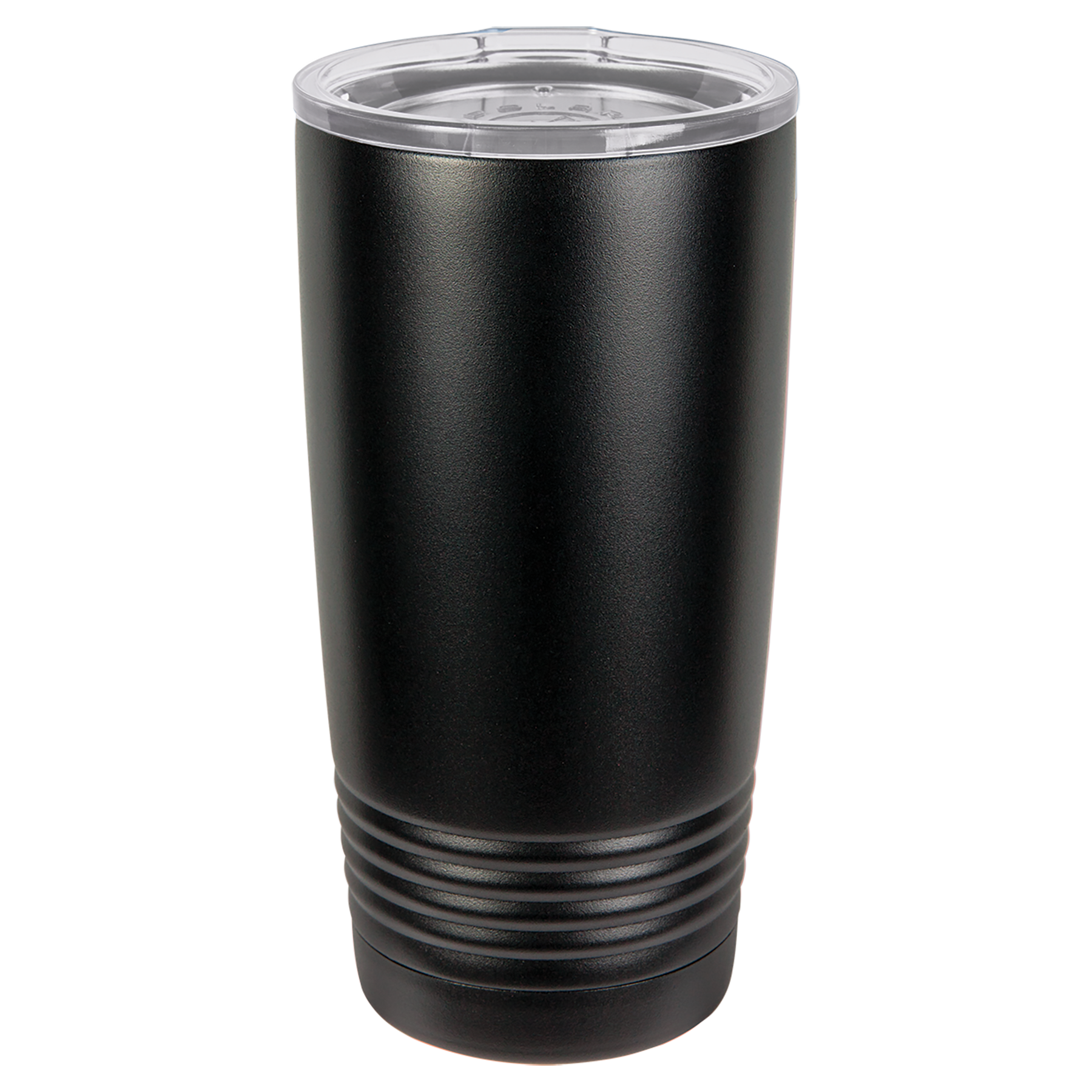Black 20 oz. Ringneck Tumbler with Clear Lid-No Top Ring blank-preview