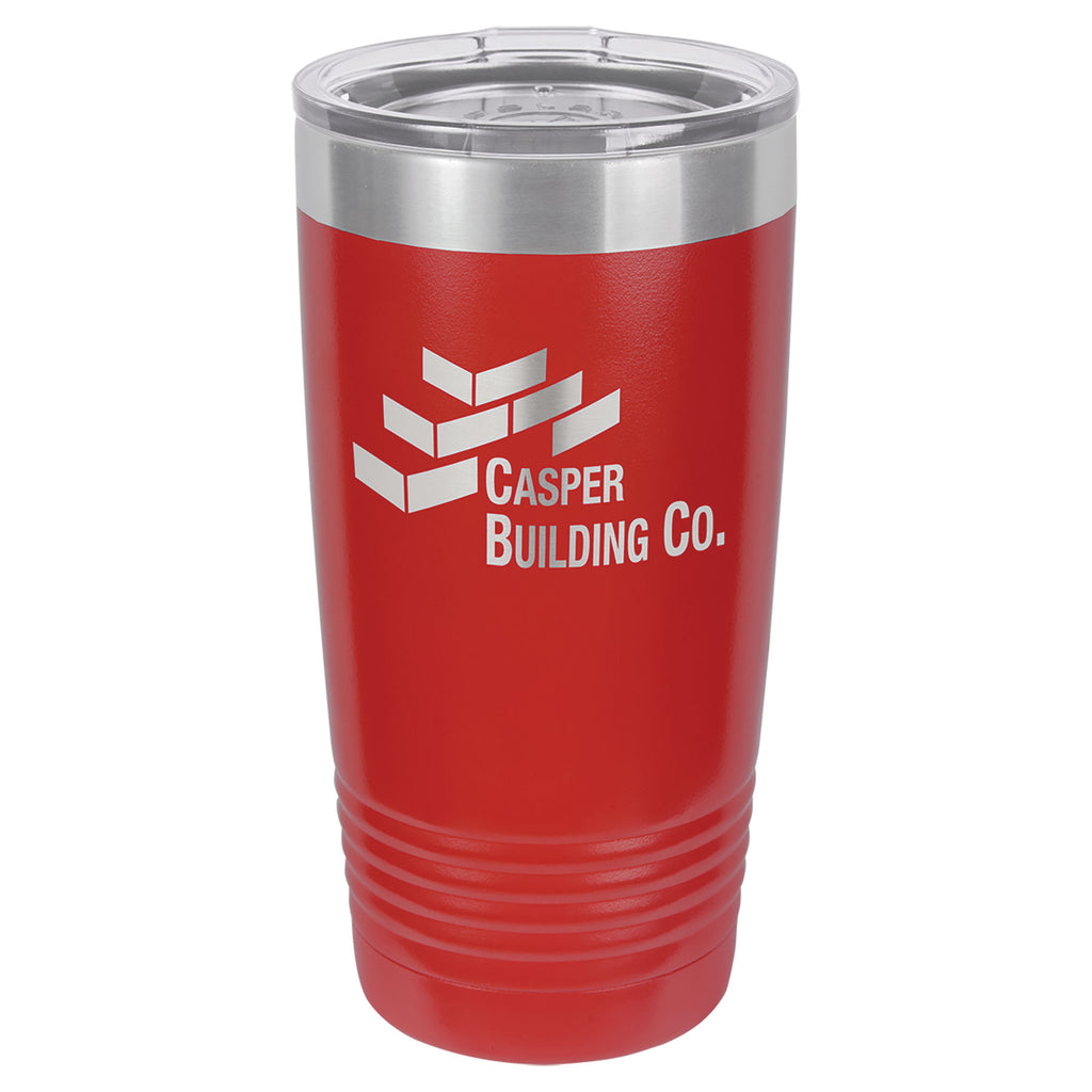 Red 20 oz. Ringneck Tumbler with Clear Lid