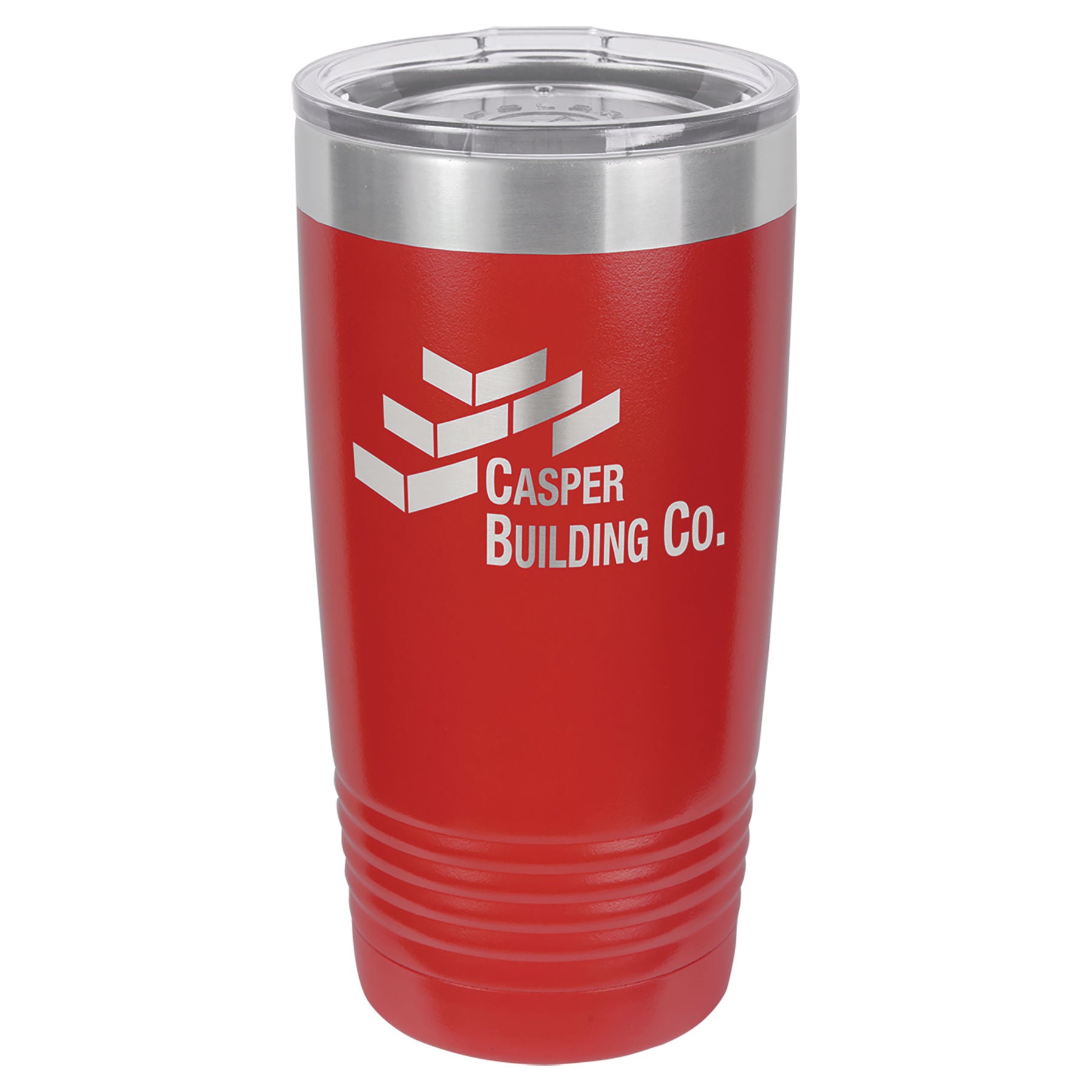 Red 20 oz. Ringneck Tumbler with Clear Lid