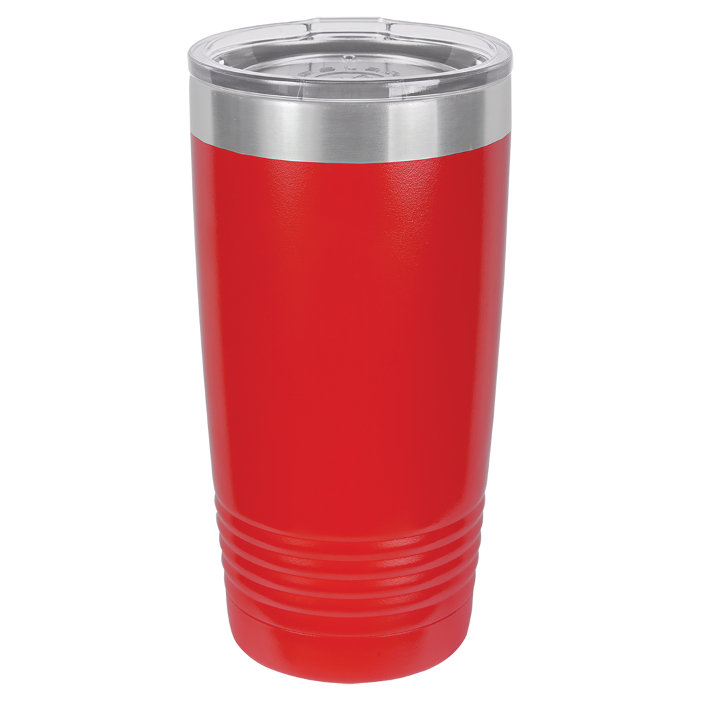 Red 20 oz. Ringneck Tumbler with Clear Lid blank-preview