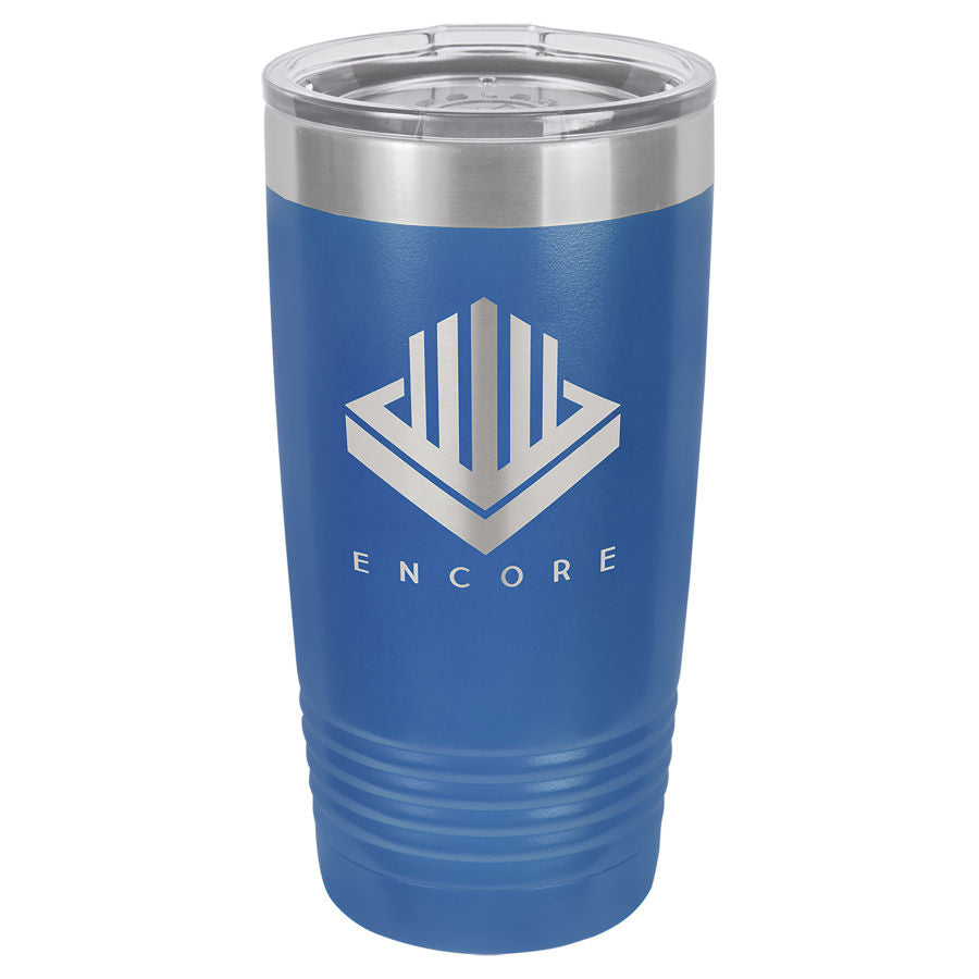 Royal Blue 20 oz. Ringneck Tumbler with Clear Lid