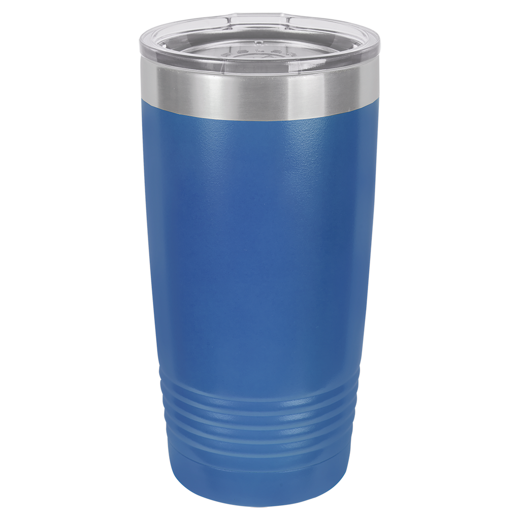 Royal Blue 20 oz. Ringneck Tumbler with Clear Lid blank-preview