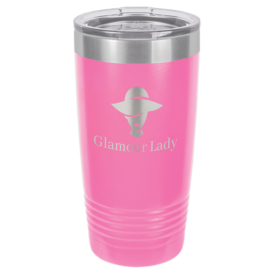 Pink 20 oz. Ringneck Tumbler with Clear Lid