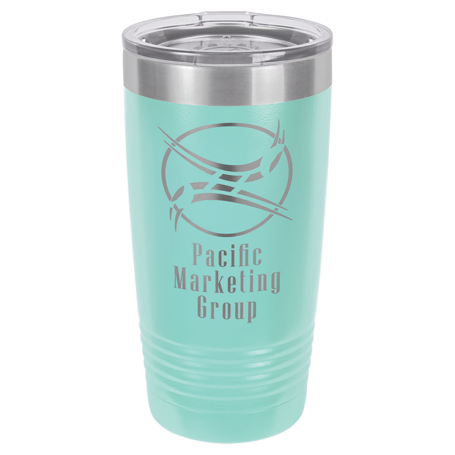 Teal 20 oz. Ringneck Tumbler with Clear Lid