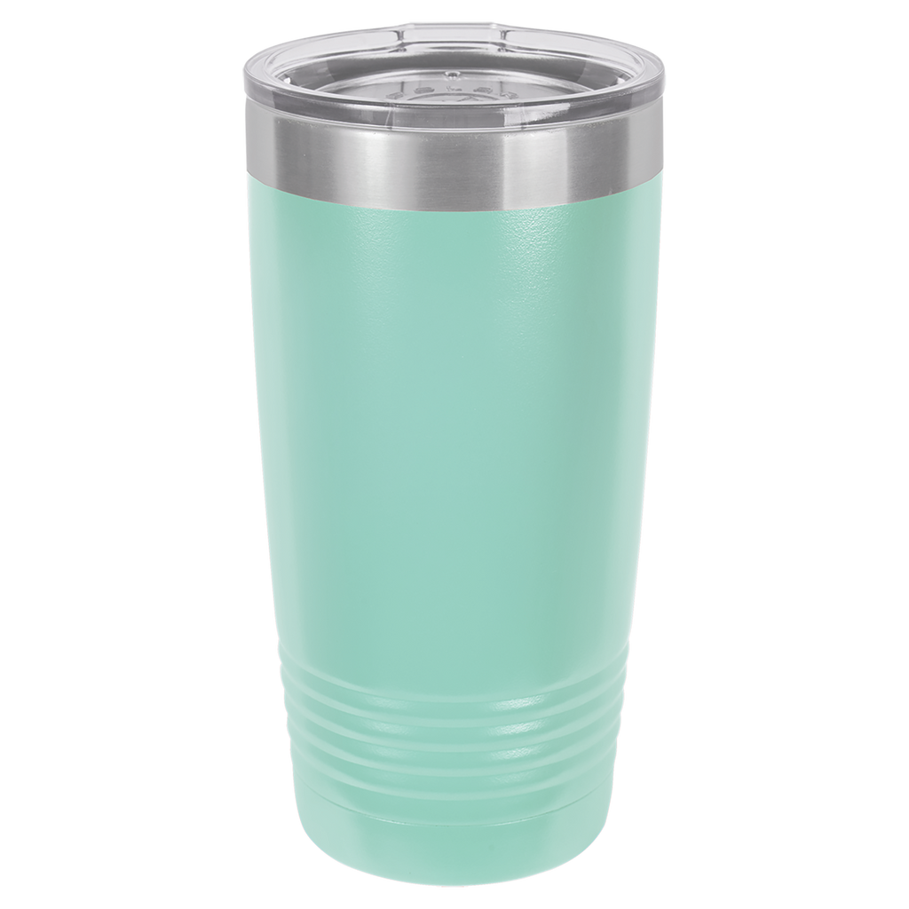 Teal 20 oz. Ringneck Tumbler with Clear Lid blank-preview