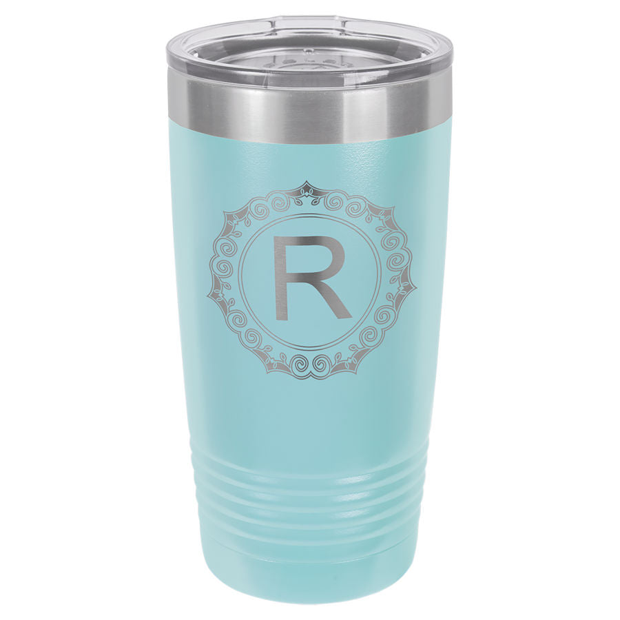 Light Blue 20 oz. Ringneck Tumbler with Clear Lid