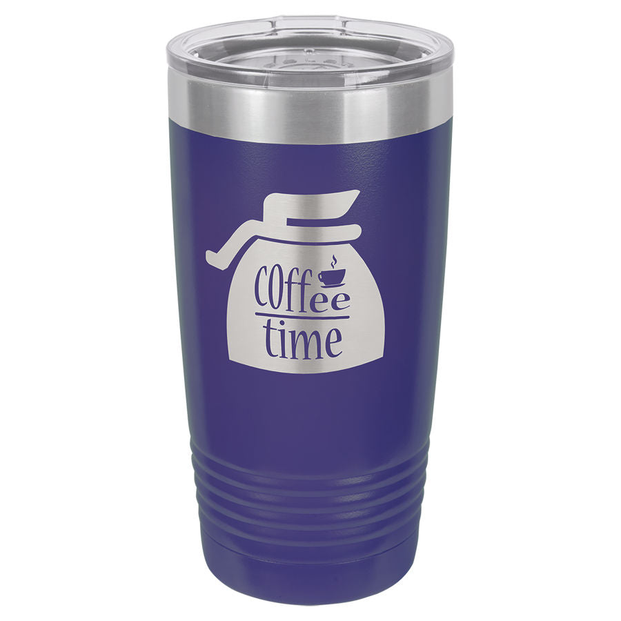 Purple 20 oz. Ringneck Tumbler with Clear Lid