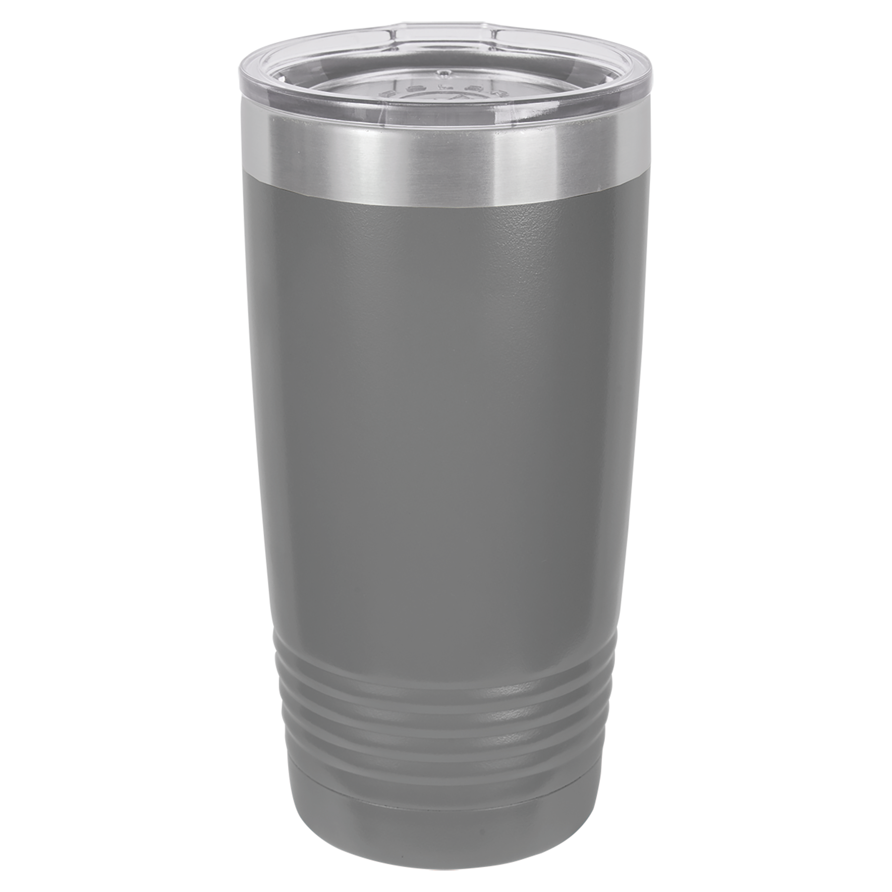 Dark Gray 20 oz. Ringneck Tumbler with Clear Lid blank-preview