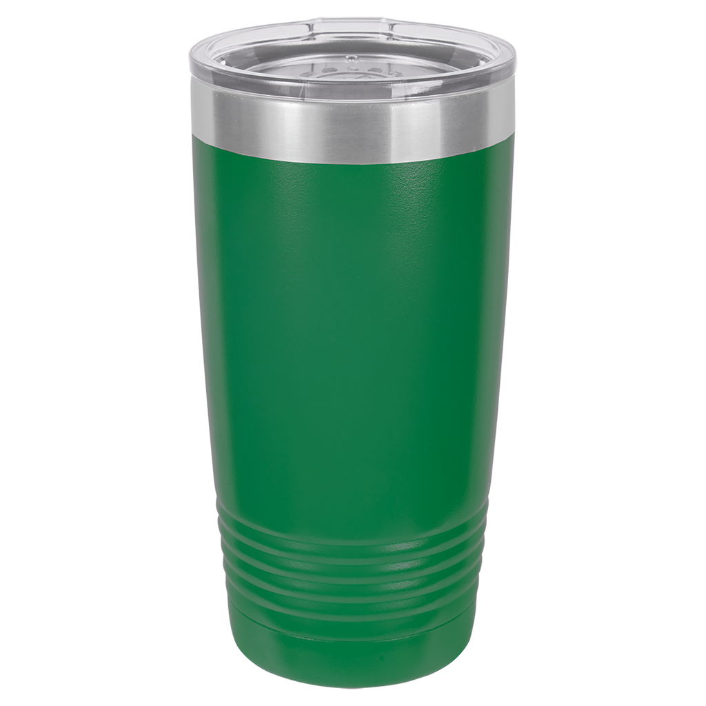 Green 20 oz. Ringneck Tumbler with Clear Lid blank-preview