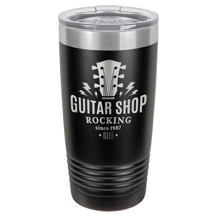 Black 20 oz. Ringneck Tumbler with Clear Lid