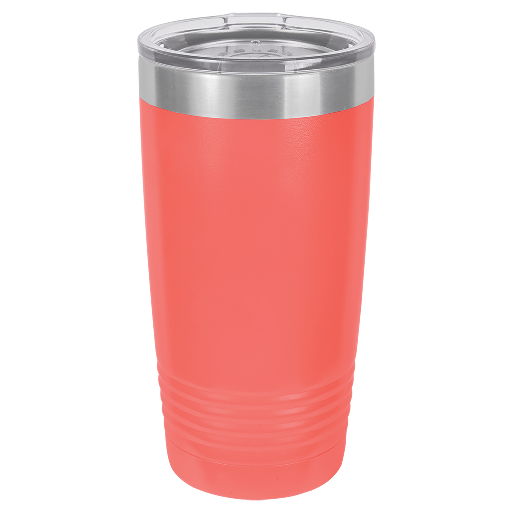 Coral 20 oz. Ringneck Tumbler with Clear Lid blank-preview
