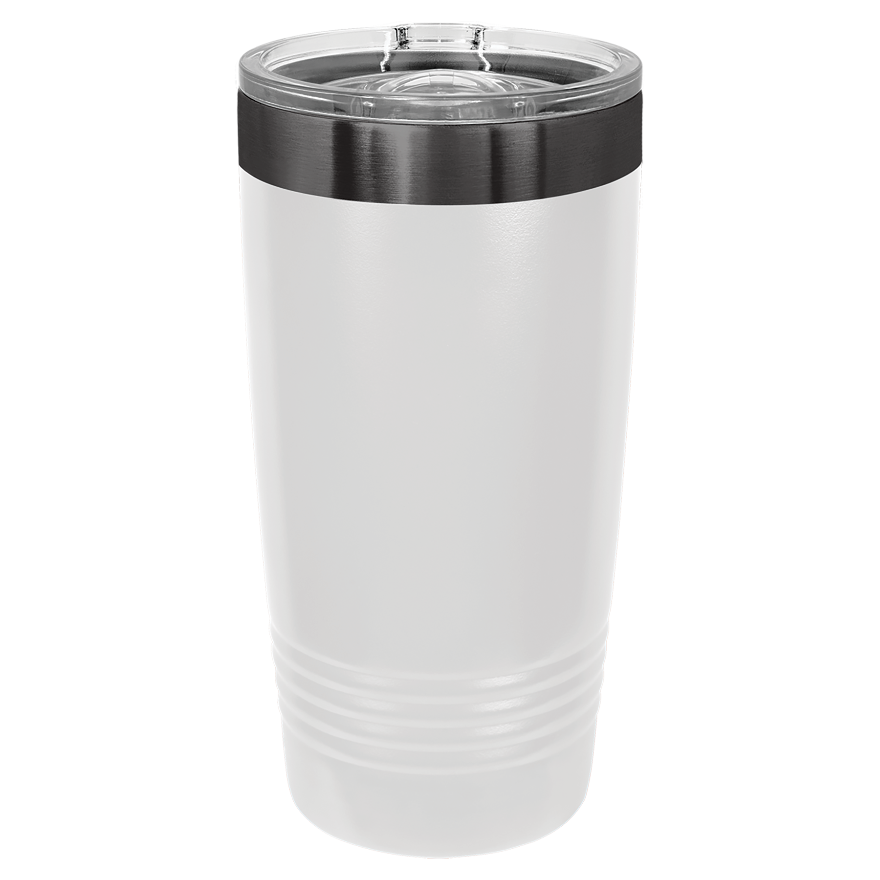 20 oz. White/Ghost Black ION-Plated Ringneck Tumbler with Slider Lid blank-preview