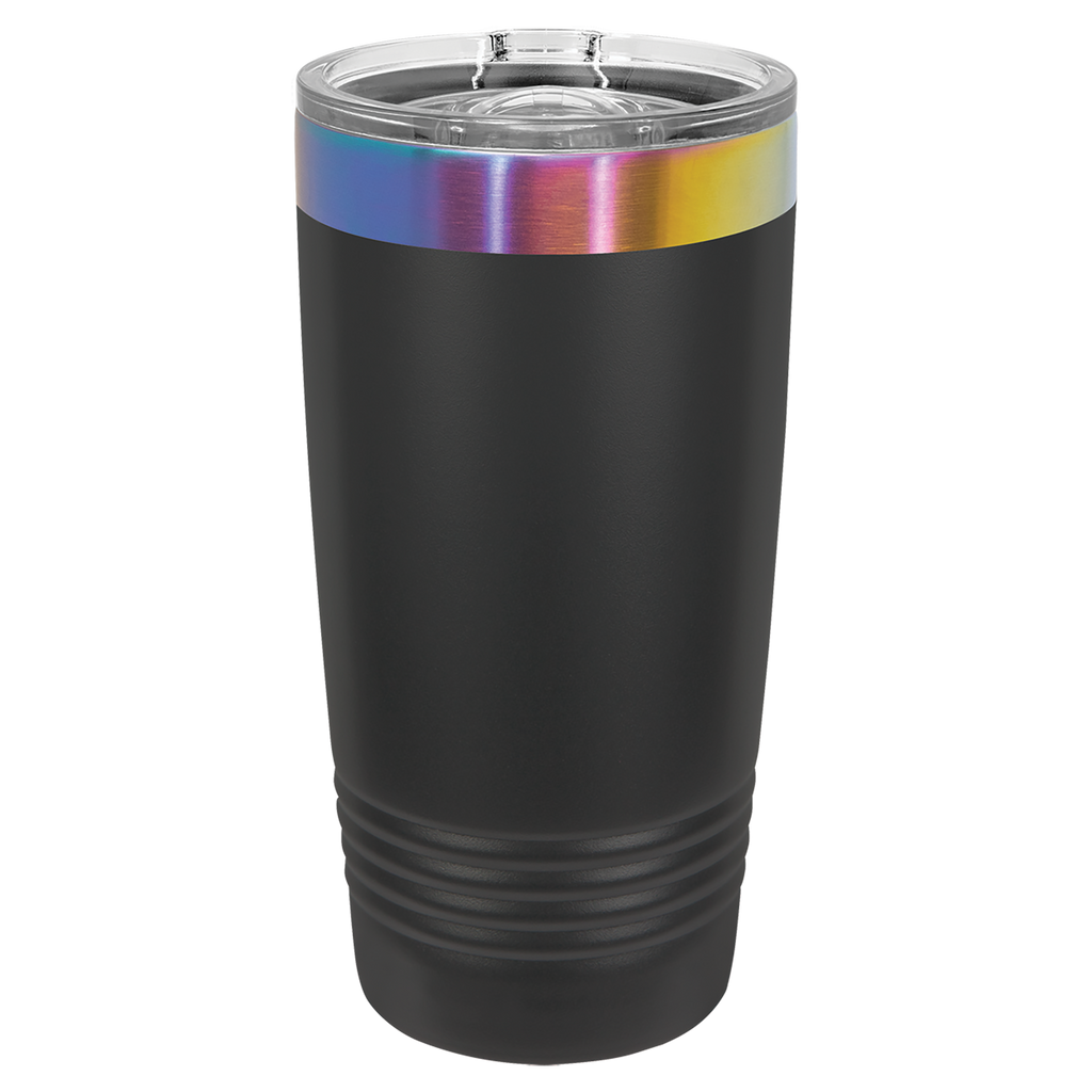 20 oz. Black/Prism ION-Plated Ringneck Tumbler with Slider Lid blank-preview