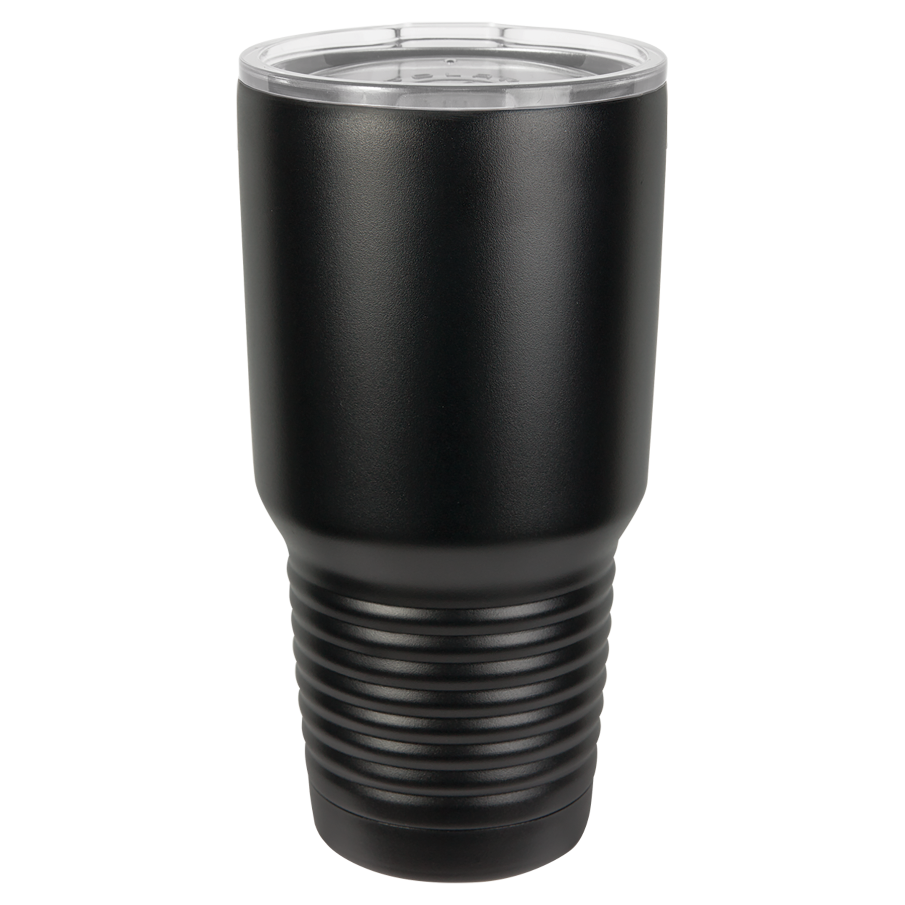 Black 30 oz. Ringneck Tumbler with Clear Lid-No Top Ring blank-preview