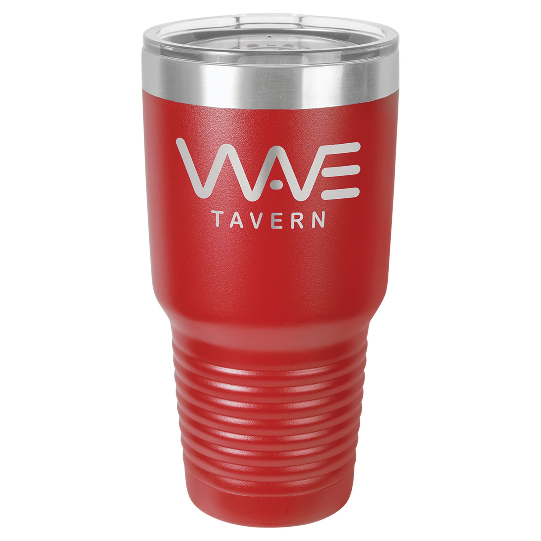 Red 30 oz. Ringneck Tumbler with Clear Lid