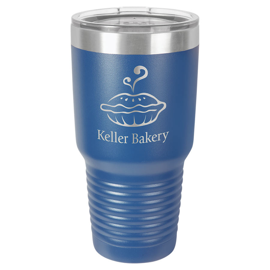 Royal Blue 30 oz. Ringneck Tumbler with Clear Lid