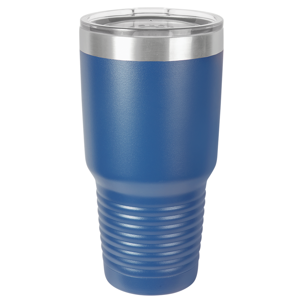 Royal Blue 30 oz. Ringneck Tumbler with Clear Lid blank-preview