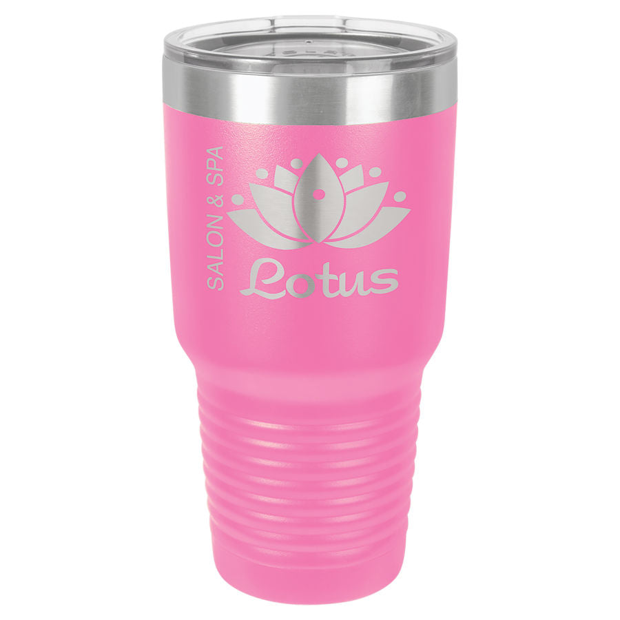 Pink 30 oz. Ringneck Tumbler with Clear Lid