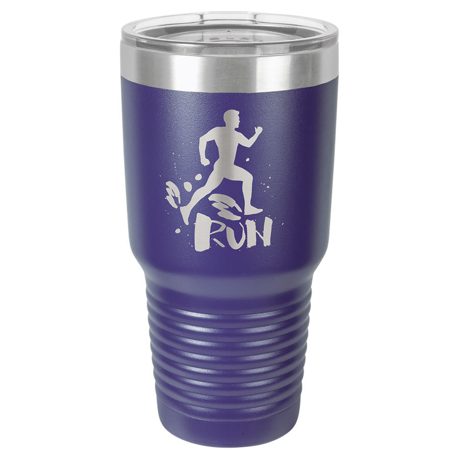 Purple 30 oz. Ringneck Tumbler with Clear Lid