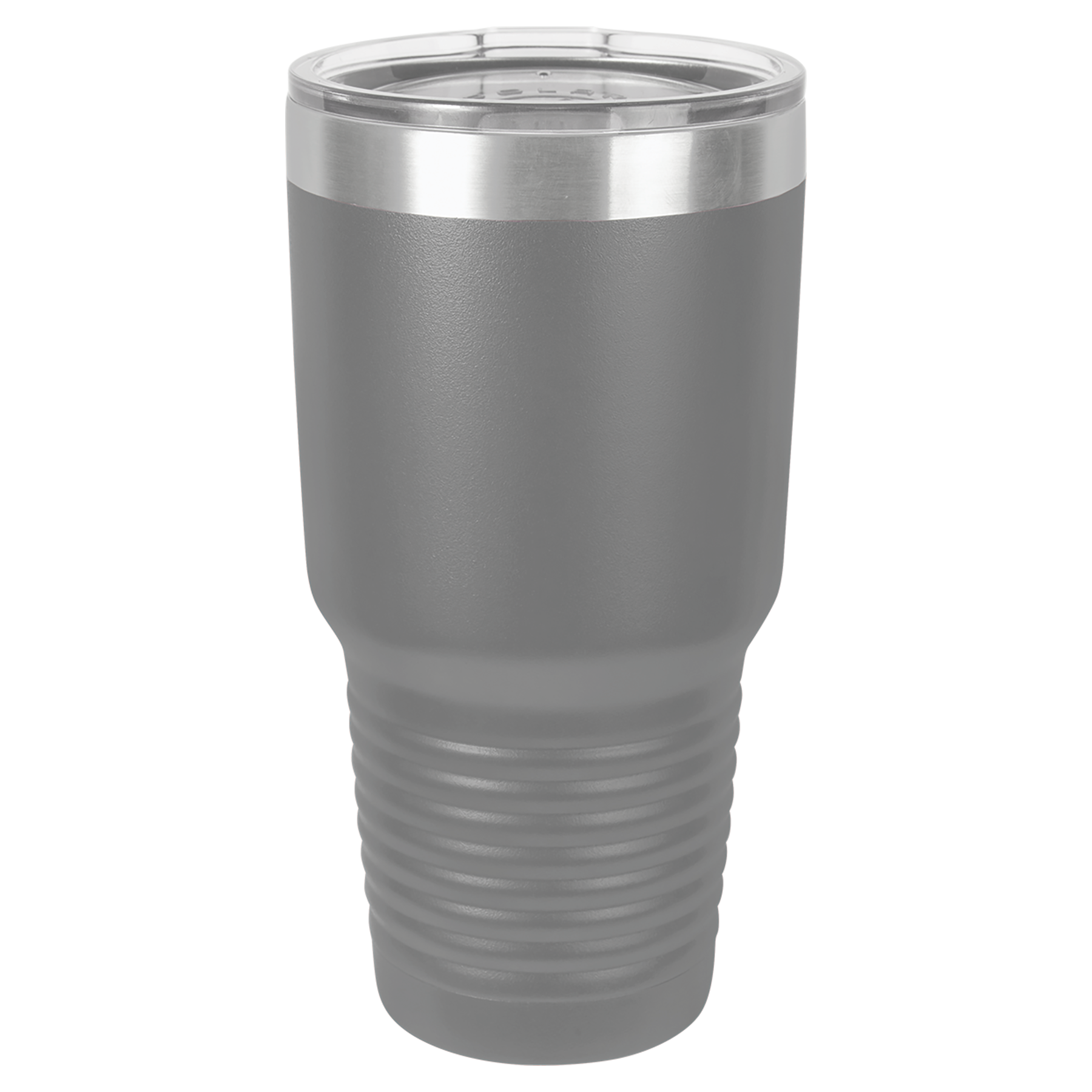 Dark Gray 30 oz. Ringneck Tumbler with Clear Lid blank-preview