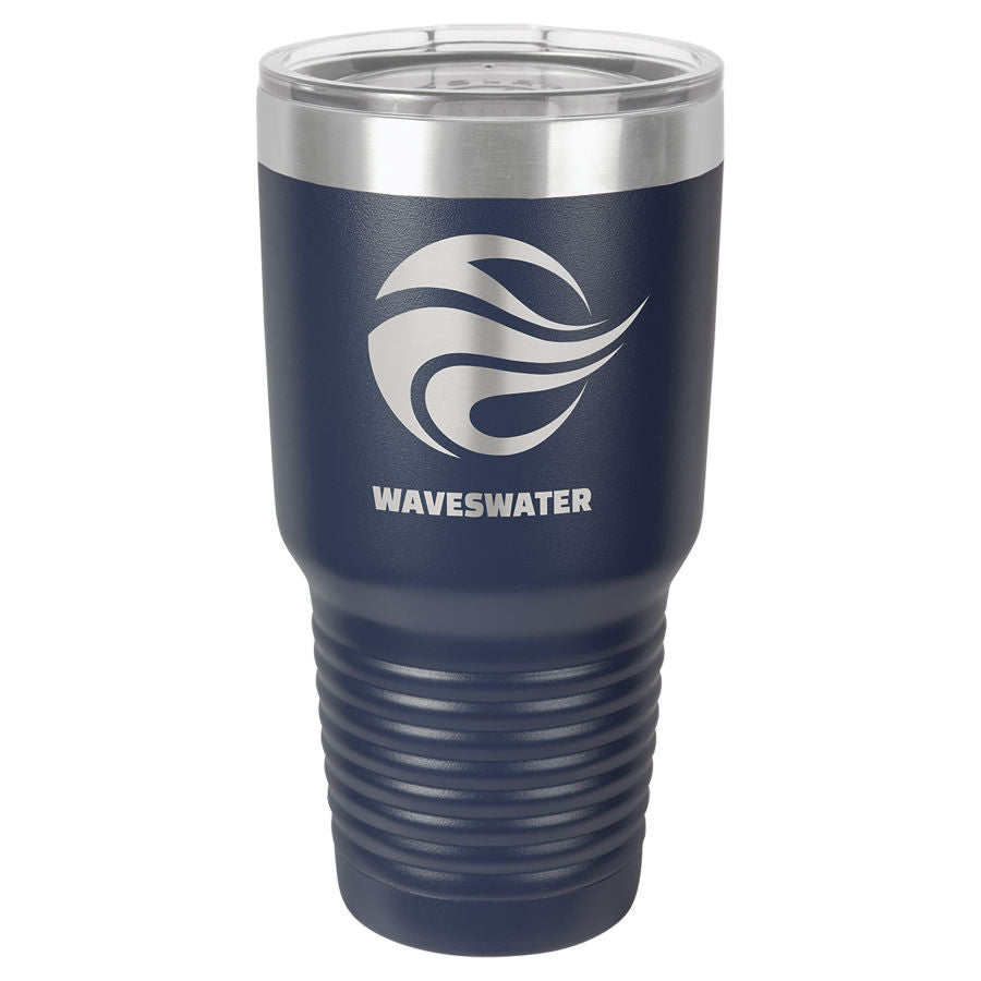 Navy Blue 30 oz. Ringneck Tumbler with Clear Lid