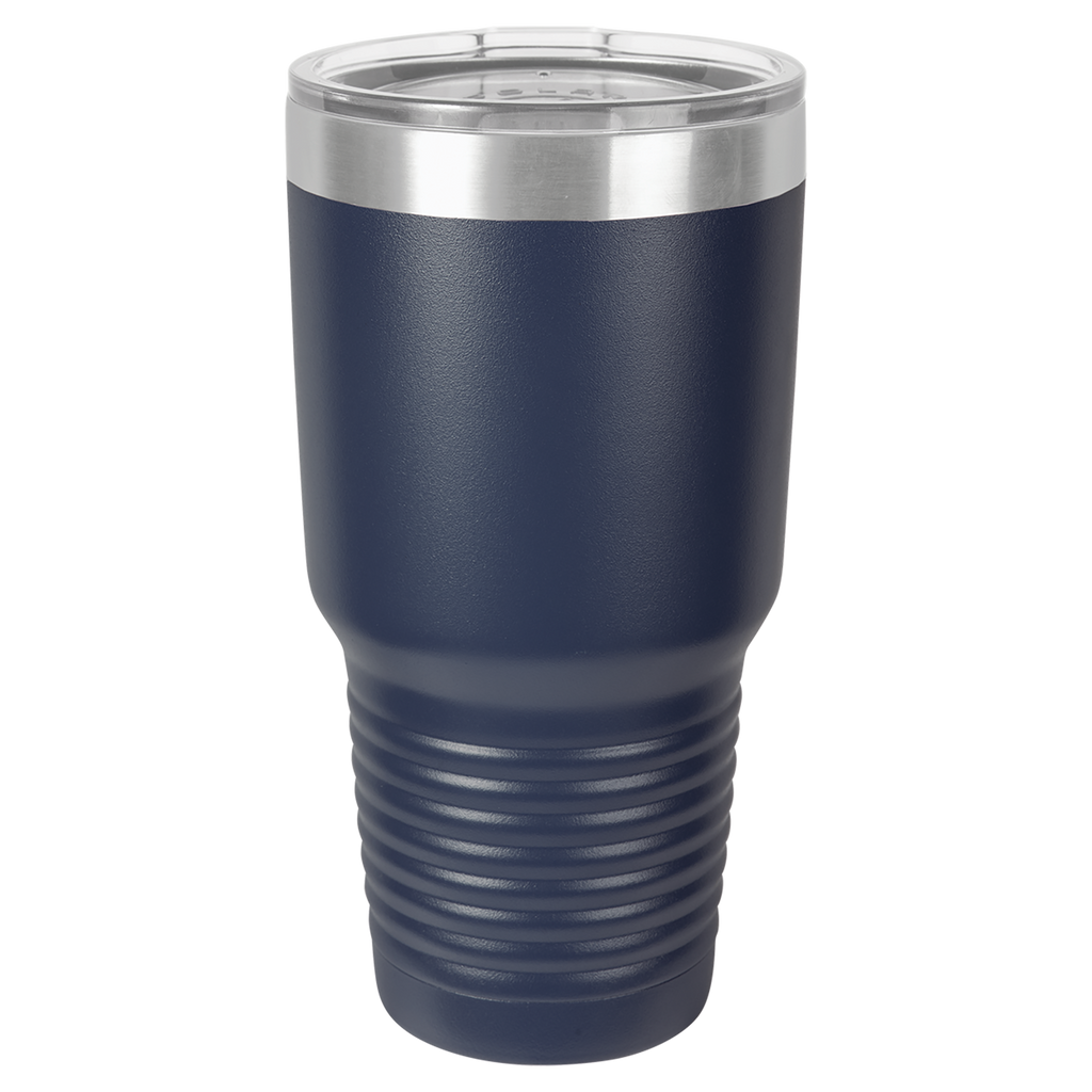 Navy Blue 30 oz. Ringneck Tumbler with Clear Lid blank-preview