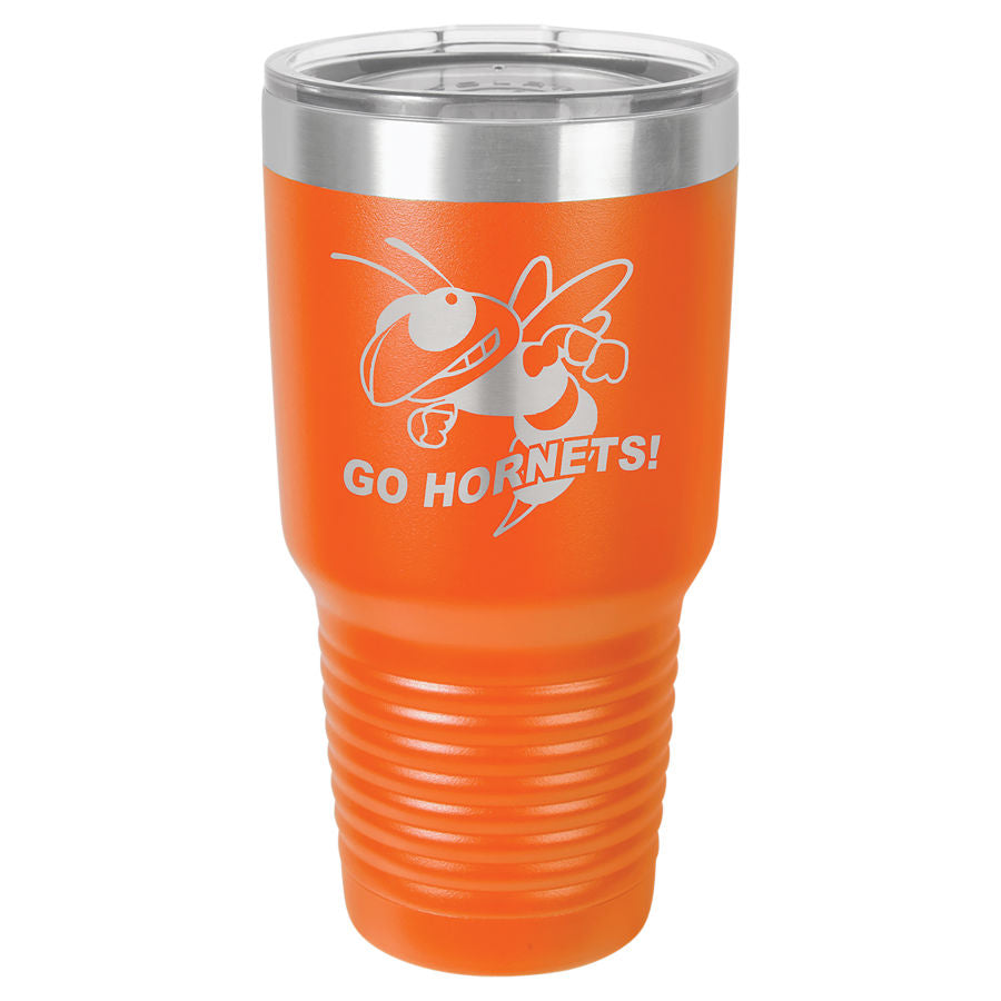 Orange 30 oz. Ringneck Tumbler with Clear Lid
