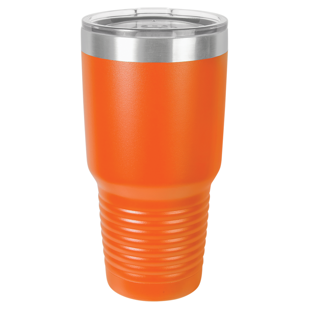 Orange 30 oz. Ringneck Tumbler with Clear Lid blank-preview