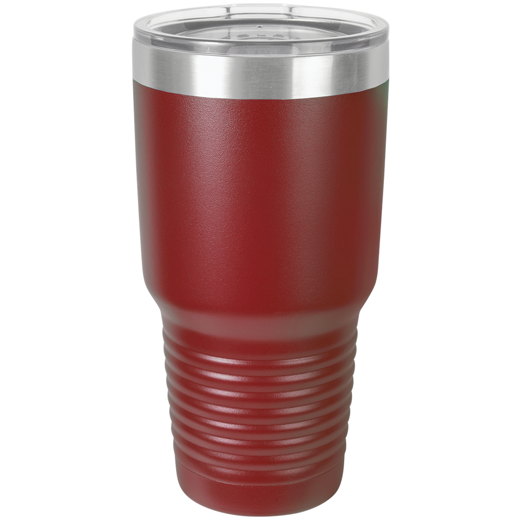 Maroon 30 oz. Ringneck Tumbler with Clear Lid blank-preview